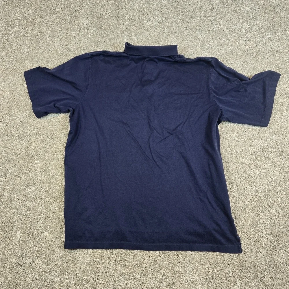 Polo By Ralph Lauren Shirt Mens Large Navy Blue Red Pony Logo 100% Cotton Casual